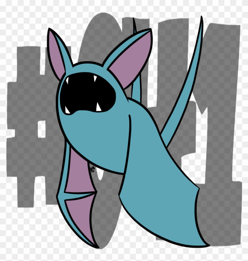 041 Zubat - Cartoon Clipart #1565252