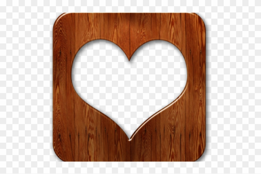 Love Wood Clipart Transparent Background - Heart - Png Download #1565435