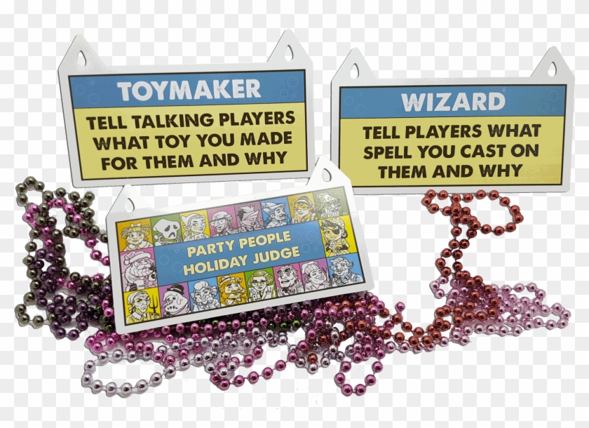 Grab Some Beads And A Holiday Themed Name Tag As You - Bead Clipart #1565602