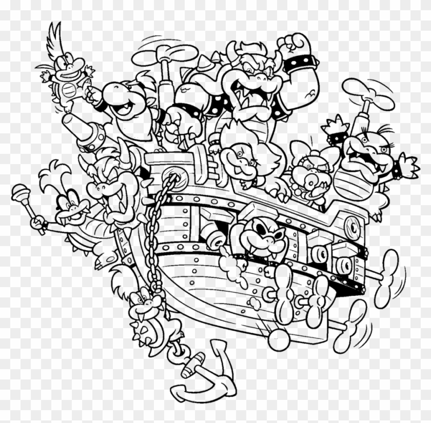 Bowser Coloring Pages Printable - Super Mario Bowser Coloring Pages Clipart