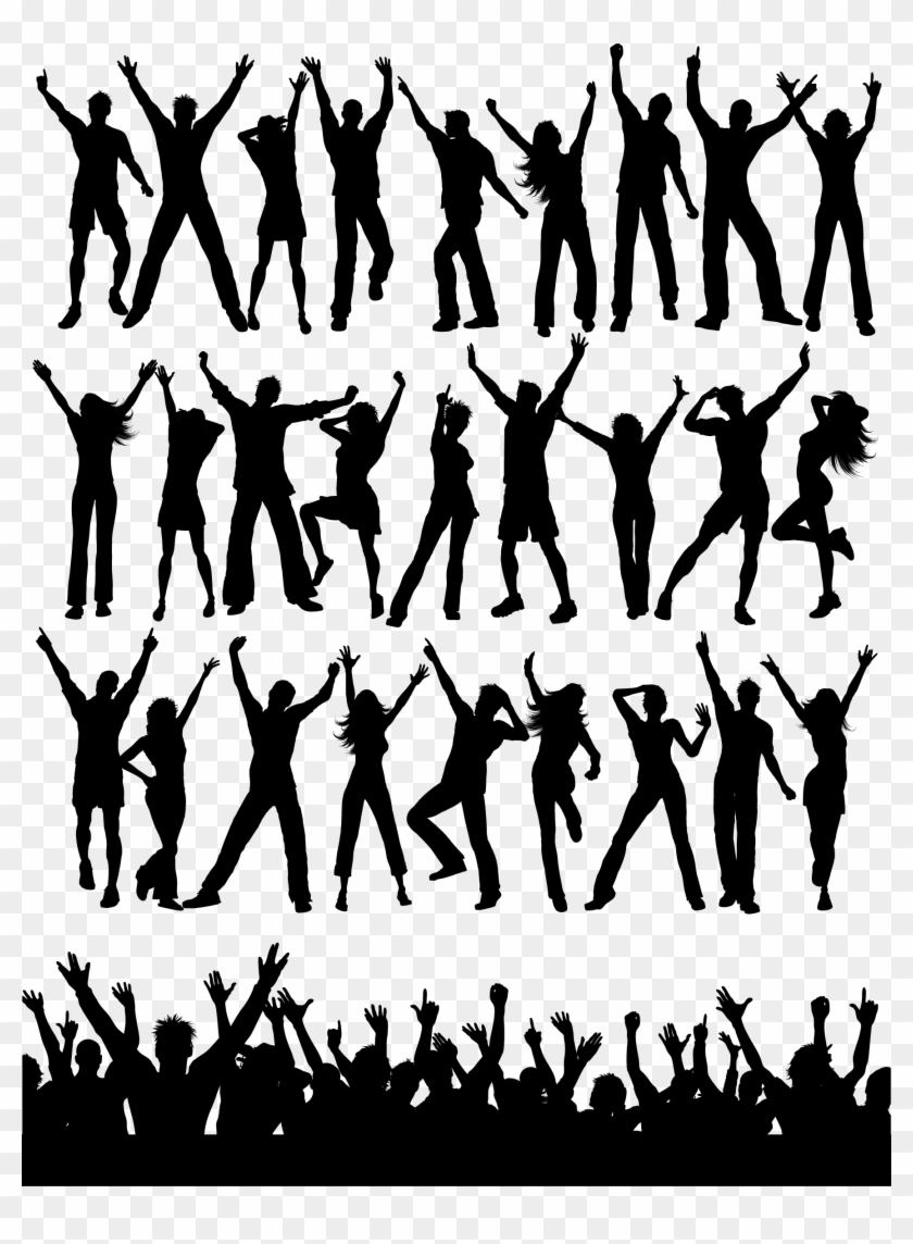 Party People Silhouettes Clipart #1565746