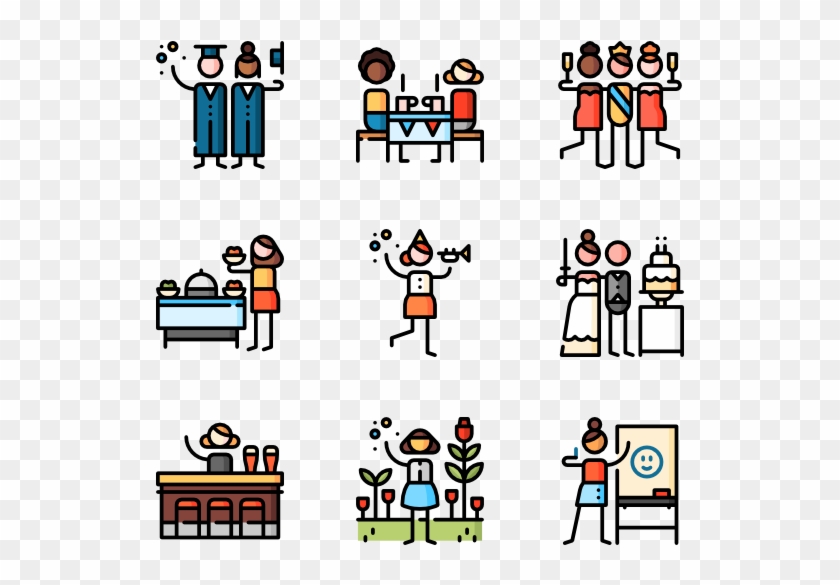 Party And Celebration - Cartoon Clipart