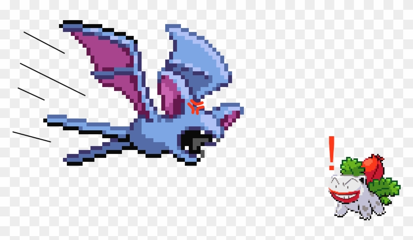 Zubats Don't Have Feet - Pokemon Sprite Gif Back Clipart