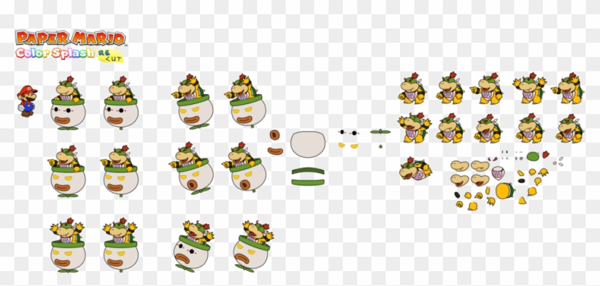 Bowser Jr Color Recut By Derekminya On Ⓒ - Cartoon Clipart