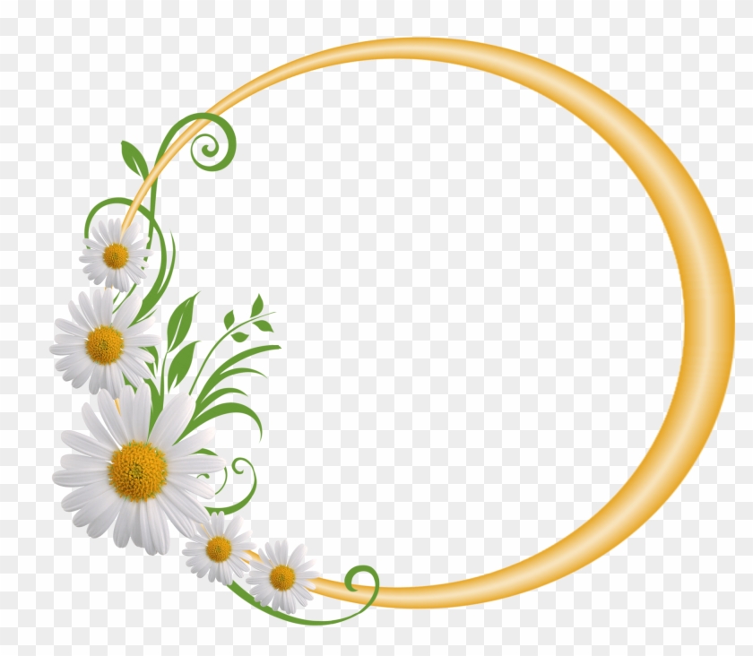 Floral Circle Frame Png Clipart