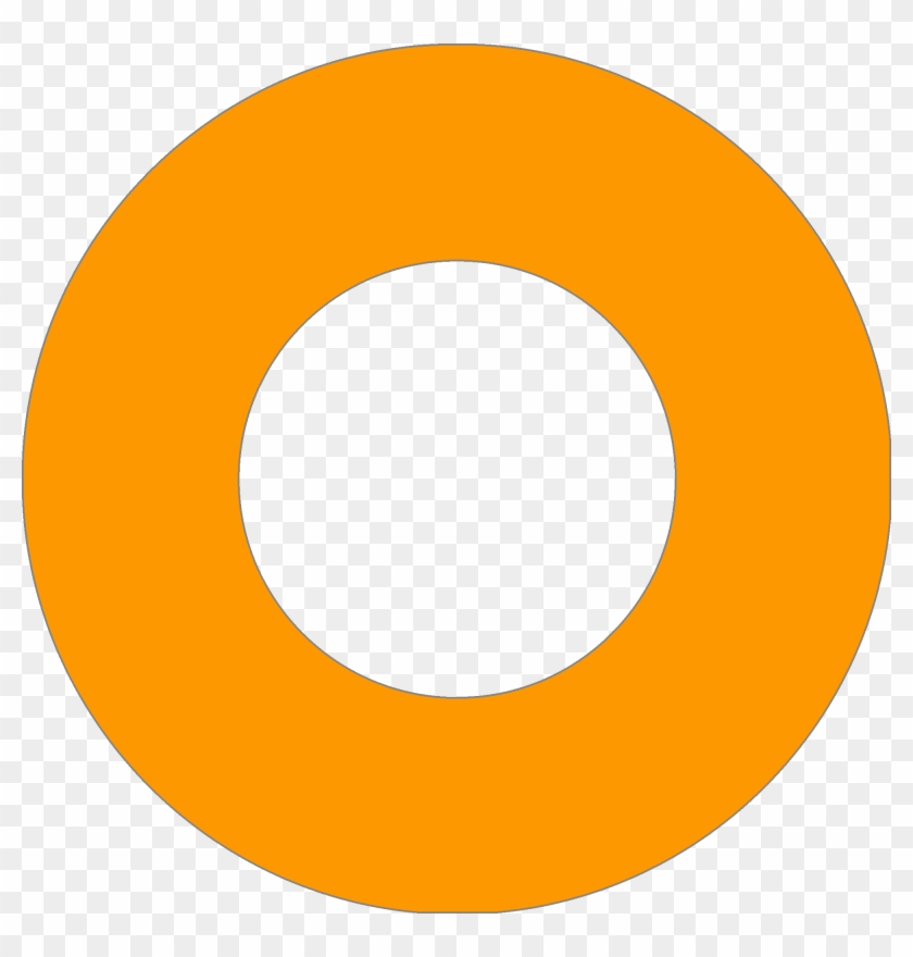 Orange Circle - Isola Di San Michele Clipart #1566587