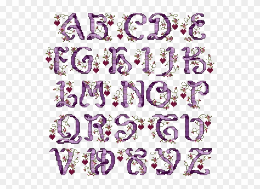 Writing Lines For Handwriting Practice Clip Art Commercial - Fairy Cross Stitch Alphabet - Png Download