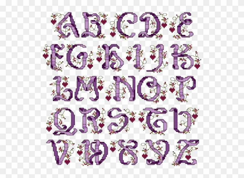 Writing Lines For Handwriting Practice Clip Art Commercial - Fairy Cross Stitch Alphabet - Png Download #1566617
