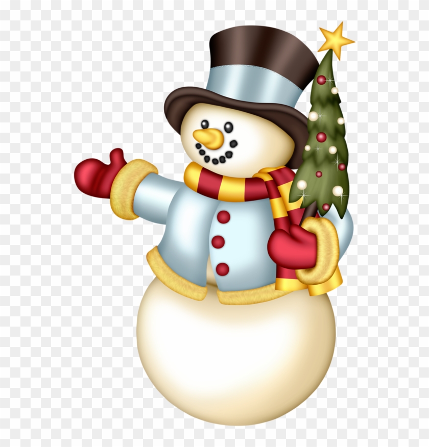 Фото, Автор Andy-video На Яндекс - Blue Christmas Snowman Clipart - Png Download #1567455