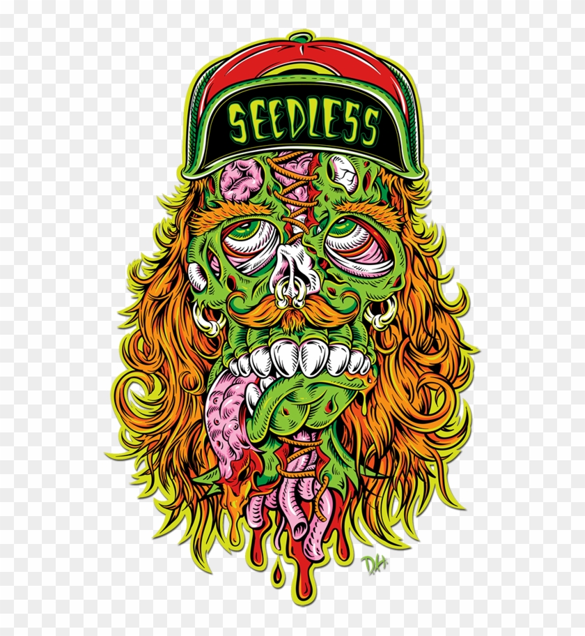 Backwoods Vector Illustration - Seedless Clothing Art Clipart