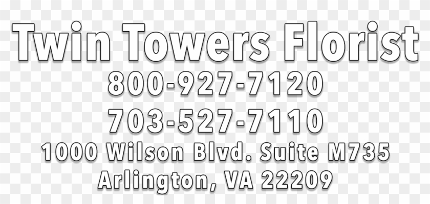 Twin Towers Florist - Calligraphy Clipart #1567486