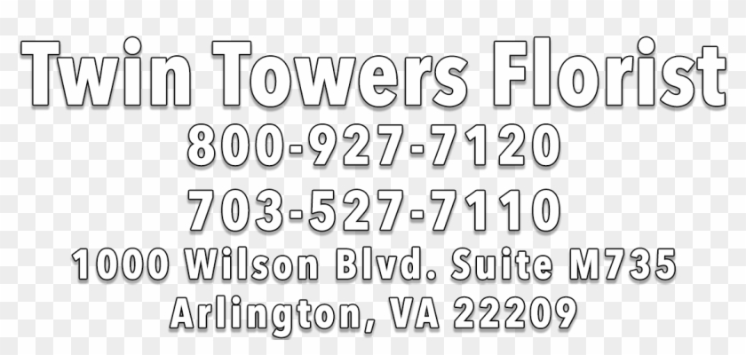 Twin Towers Florist - Calligraphy Clipart