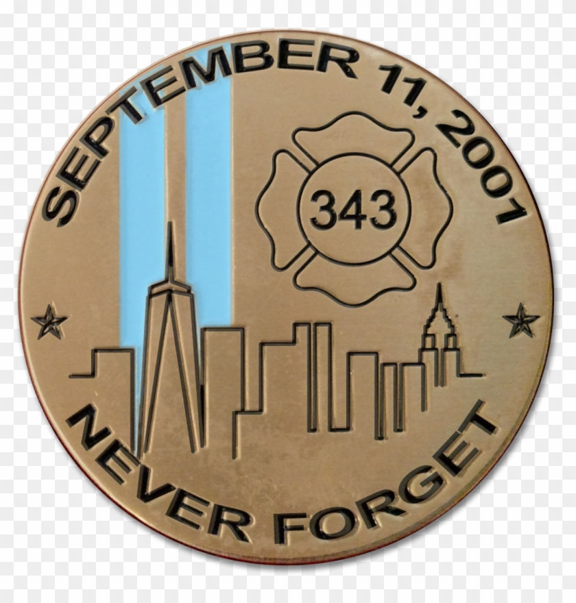 9-11 15th Anniversary Coin Frnt Bk - Circle Clipart #1567614