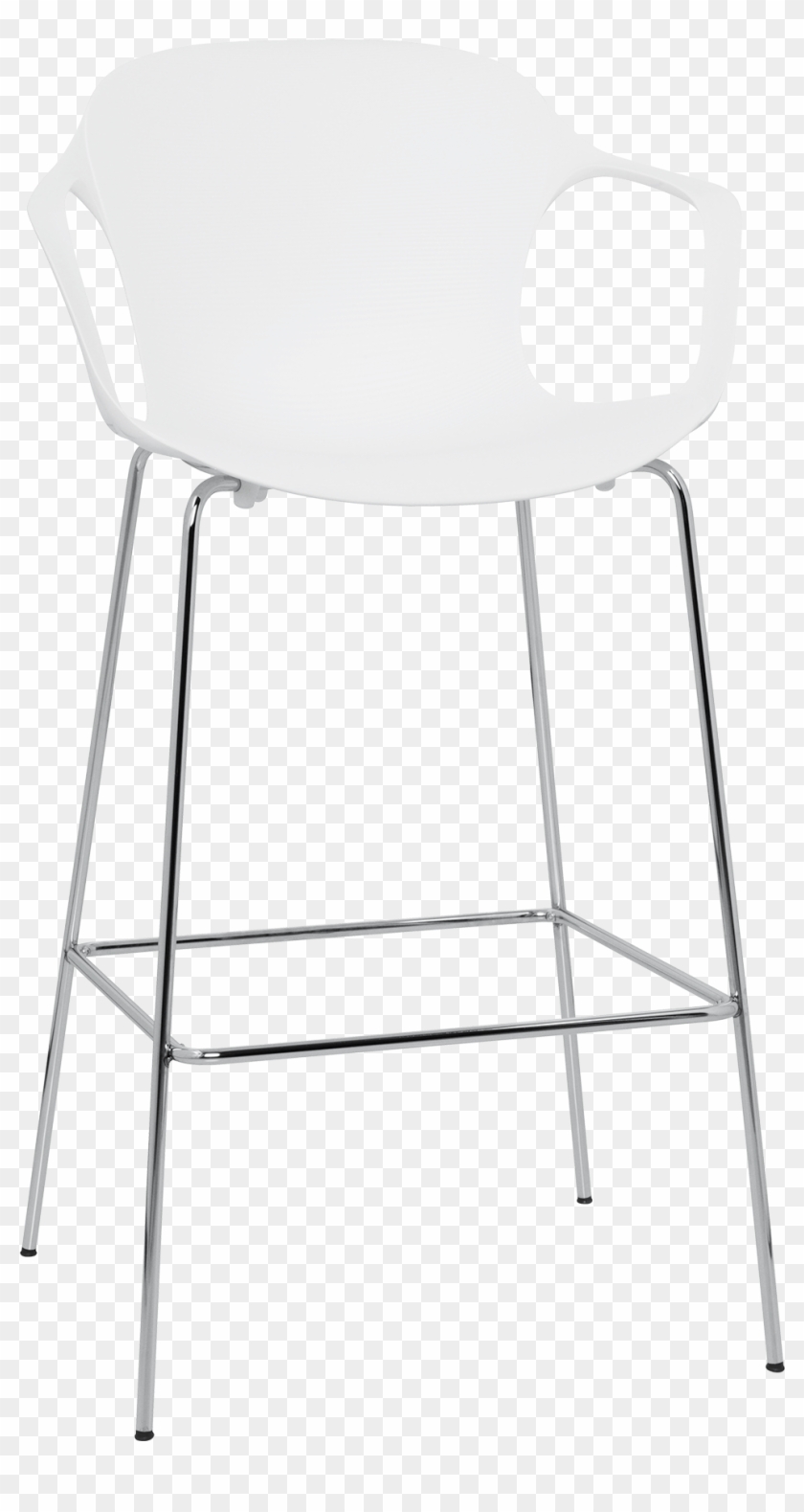 Nap Bar Stool Kasper Salto Milk White Chrome Steel - Chair Clipart #1568868