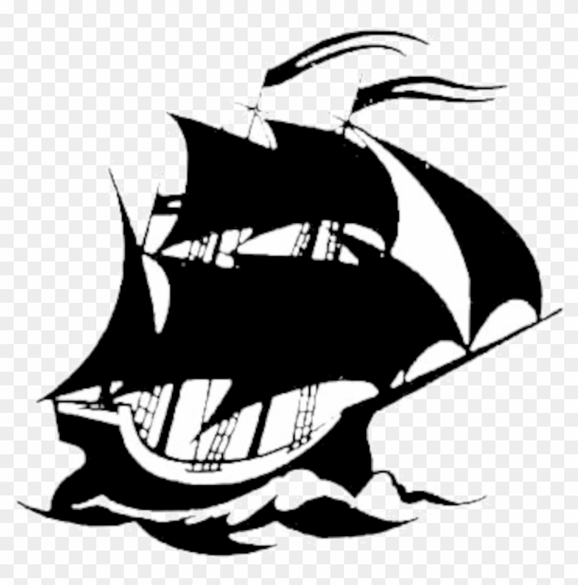 Welcome To Sailor's Art - Black Ship Logo Clipart