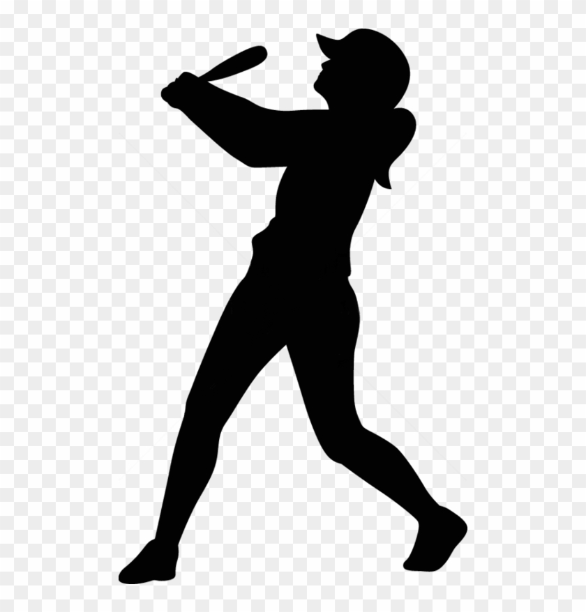 531 X 800 6 - Softball Silhouette Png Clipart
