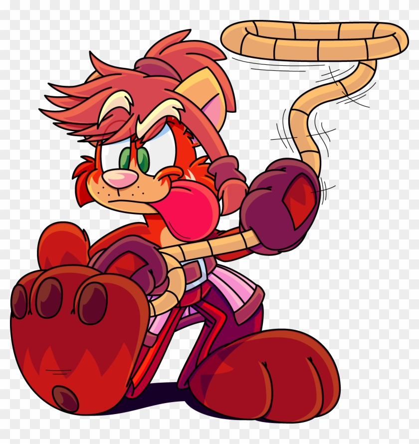 Wranglin' Red Panda - Cartoon Clipart