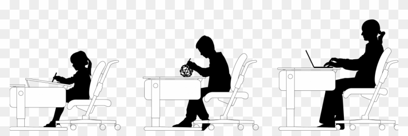 Read Here Why The Right Height Adjustment Is So Important - Sitting Clipart