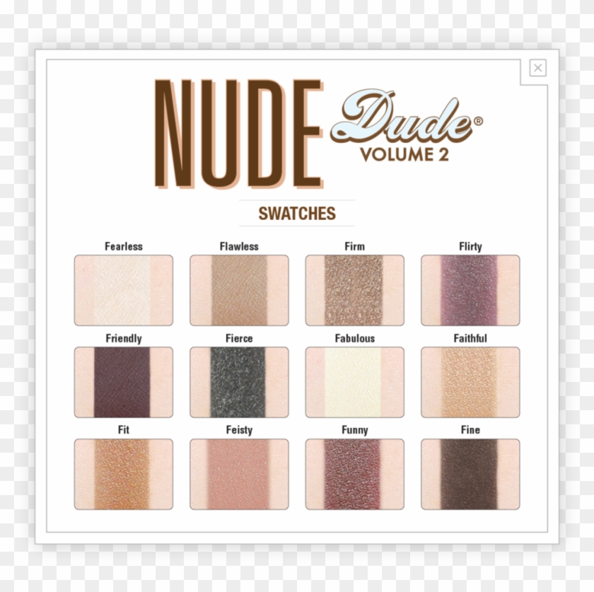 Nude Dude® Nude Eyeshadow Palette - Nude Dude Clipart #1569545
