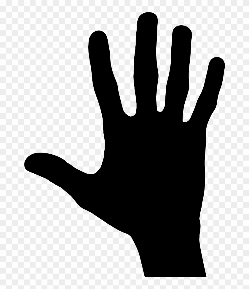 Hand Vector Graphics Pinterest - Hand Silhouette Clip Art - Png Download