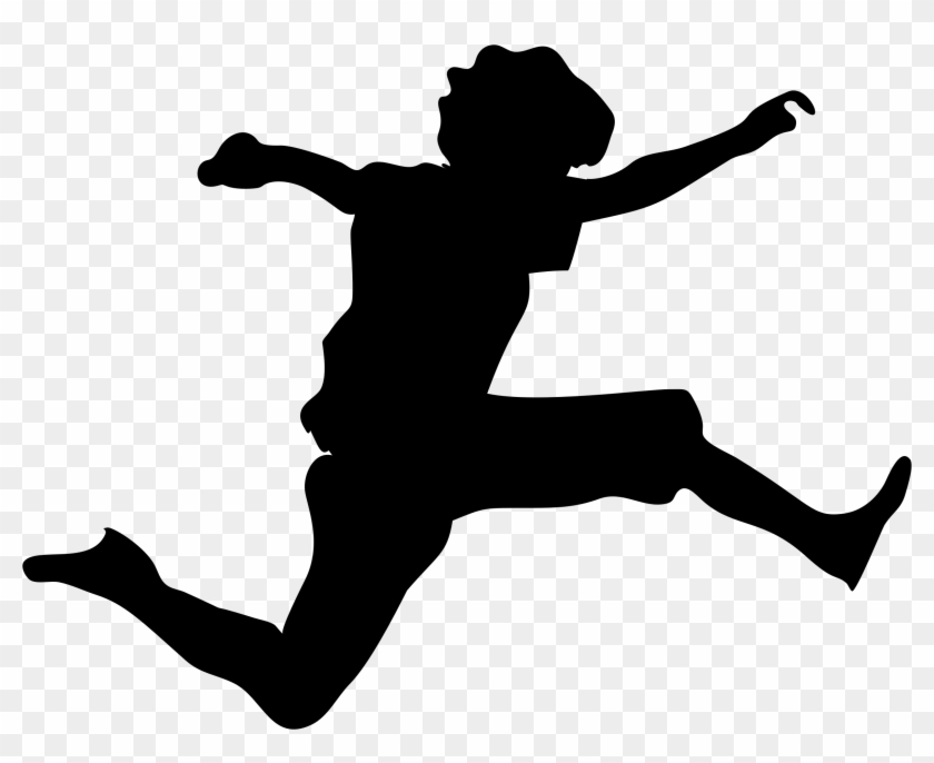 Jumping Boy Silhouette Icons Png - Jumping Silhouette Clipart Transparent Png