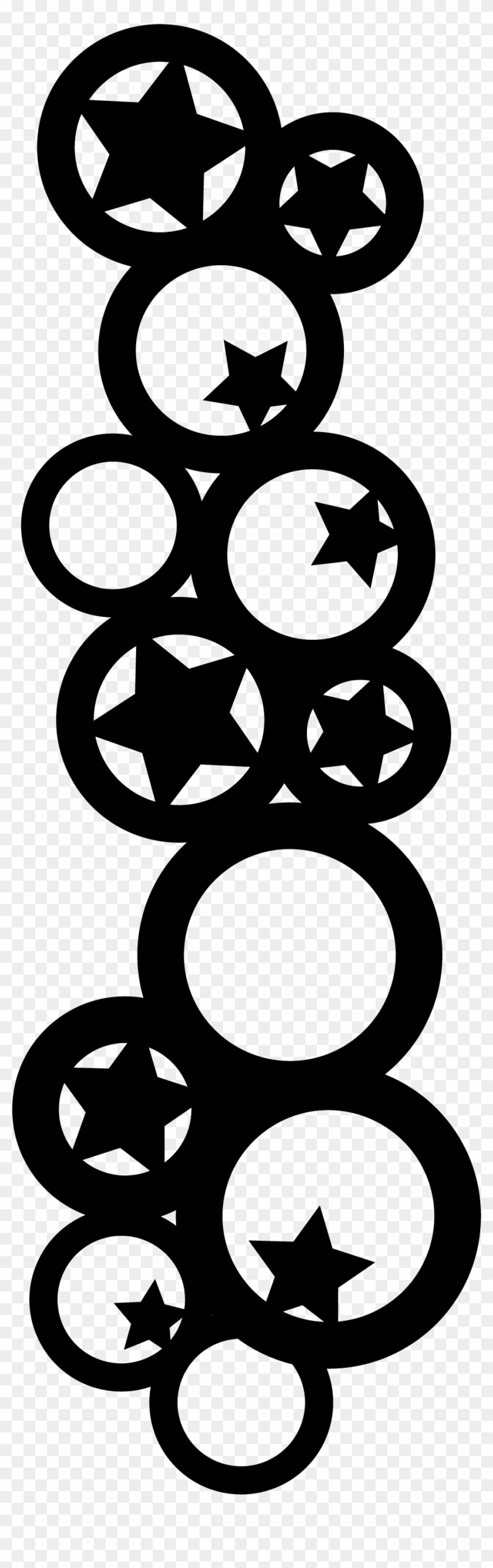 Chic Tags Freebie- Cut File Star Circle Cluster - Circle Clipart