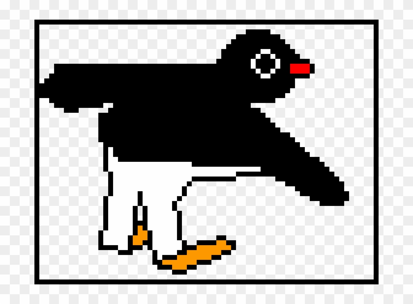 Pingu - Black Pink Pixel Art Clipart #1570415