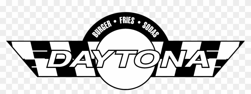 Daytona Logo Black And White - Graphic Design Clipart #1570683