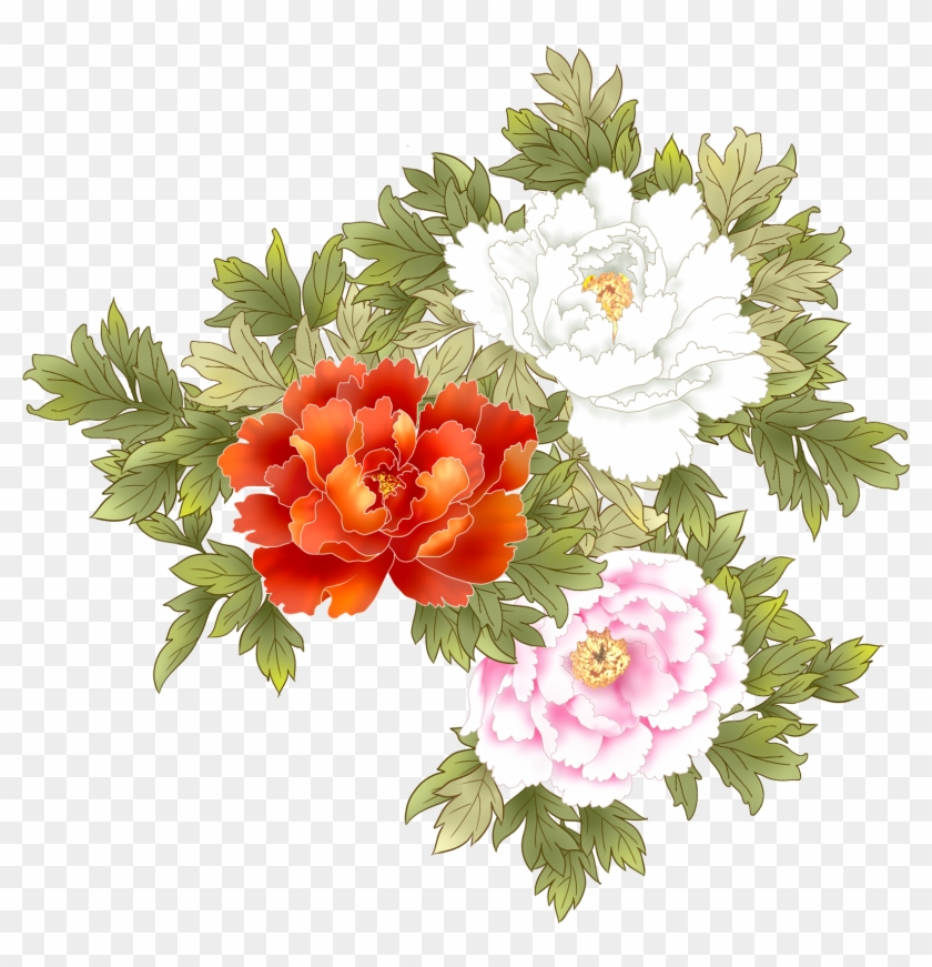 Floral Design Flower Pattern - Fleurs Dessin Sur Fond Transparent Clipart