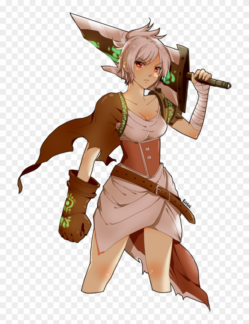 Riven By Urusai-baka Hd Wallpaper Fan Art Artwork League - League Of Legends Riven Awake Clipart #1571070