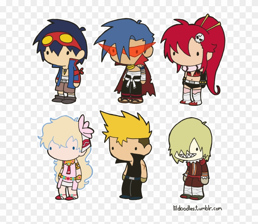 Lil' Gurren Lagann - Gurren Lagann Stickers Clipart #1571474