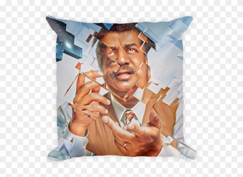 Neil Degrasse Tyson Pillow - Niel De Grasse Tyson Art Clipart