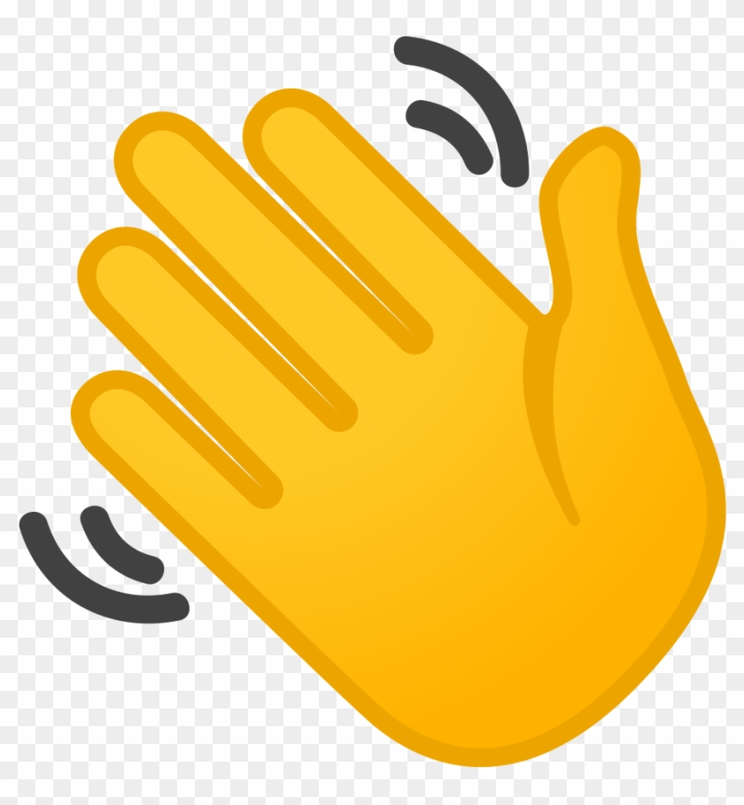 Waving Hand Icon - Emoji Winkende Hand Clipart