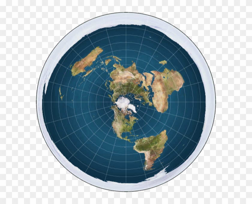 #95 Flat Earth - Flat Earth Map Clipart #1572891