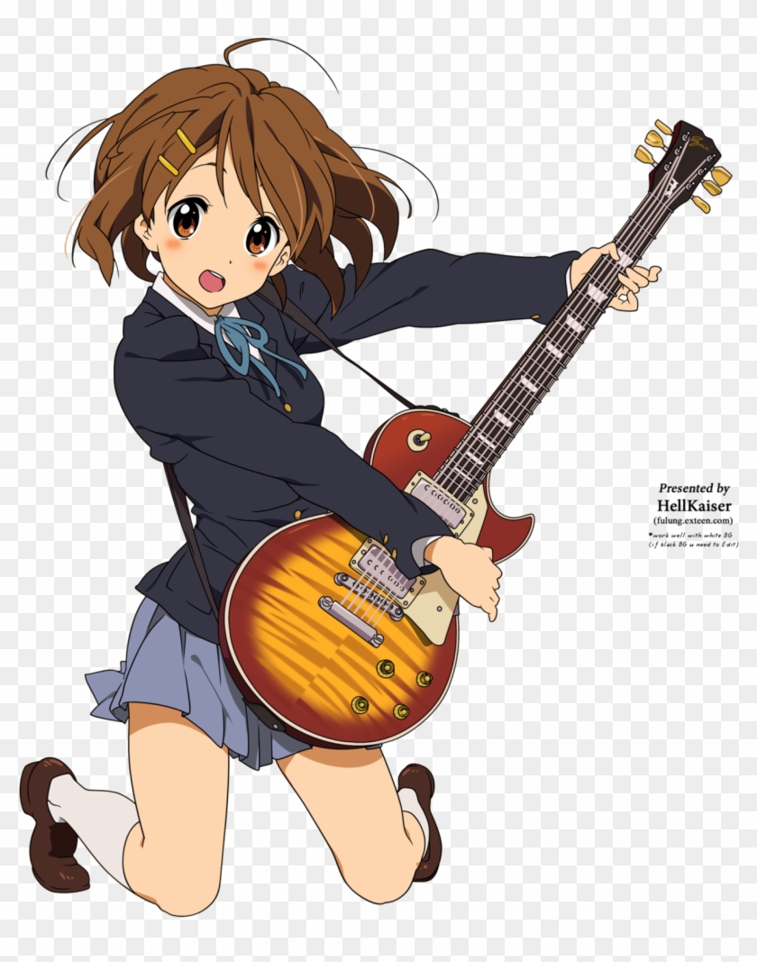 Text - - Yui Hirasawa Les Paul Clipart #1573007