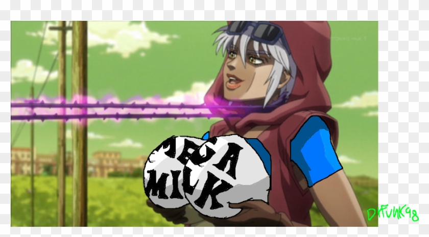 Milk Cartoon Anime Mangaka - Jojo's Bizarre Adventure Mega Milk Clipart