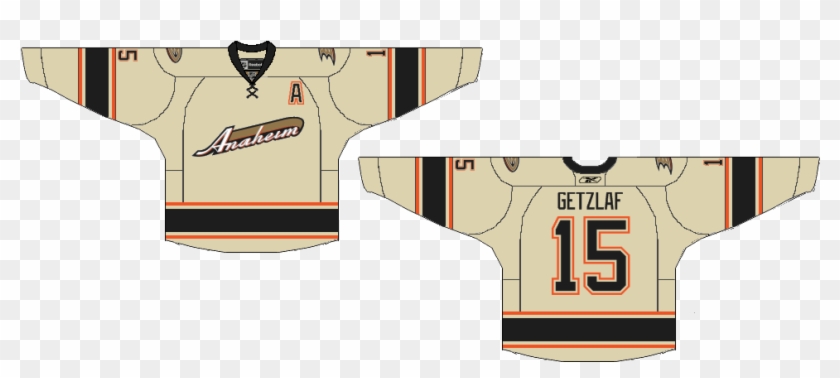 Jersey With Biggie The Ducks Collar Includes An Anaheim - Anaheim Ducks New Third Jersey Clipart