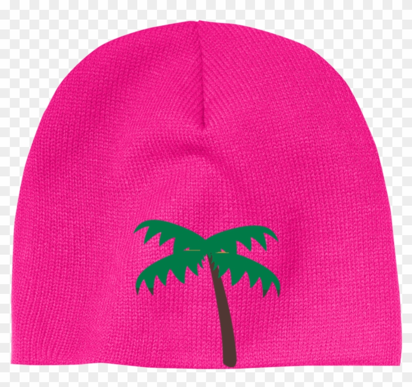 Palm Tree Emoji Cp91 100% Acrylic Beanie Clipart #1573677