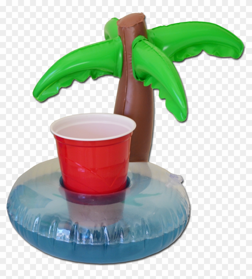 Palm Tree Drink Floats 3 Pack - Mini Boia Porta Copo Clipart #1573976
