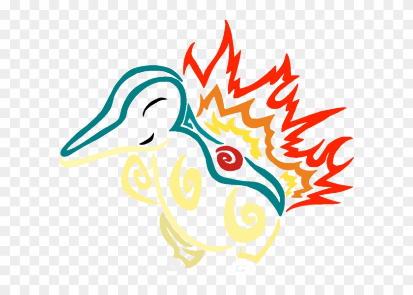 Tribalish Cyndaquil By Vaguelygenius - Graphic Design Clipart #1574201