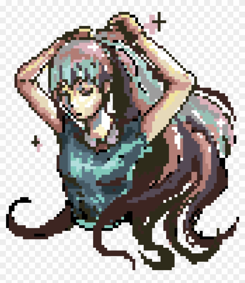 Unfinished ~ Ponytail - Illustration Clipart #1574202