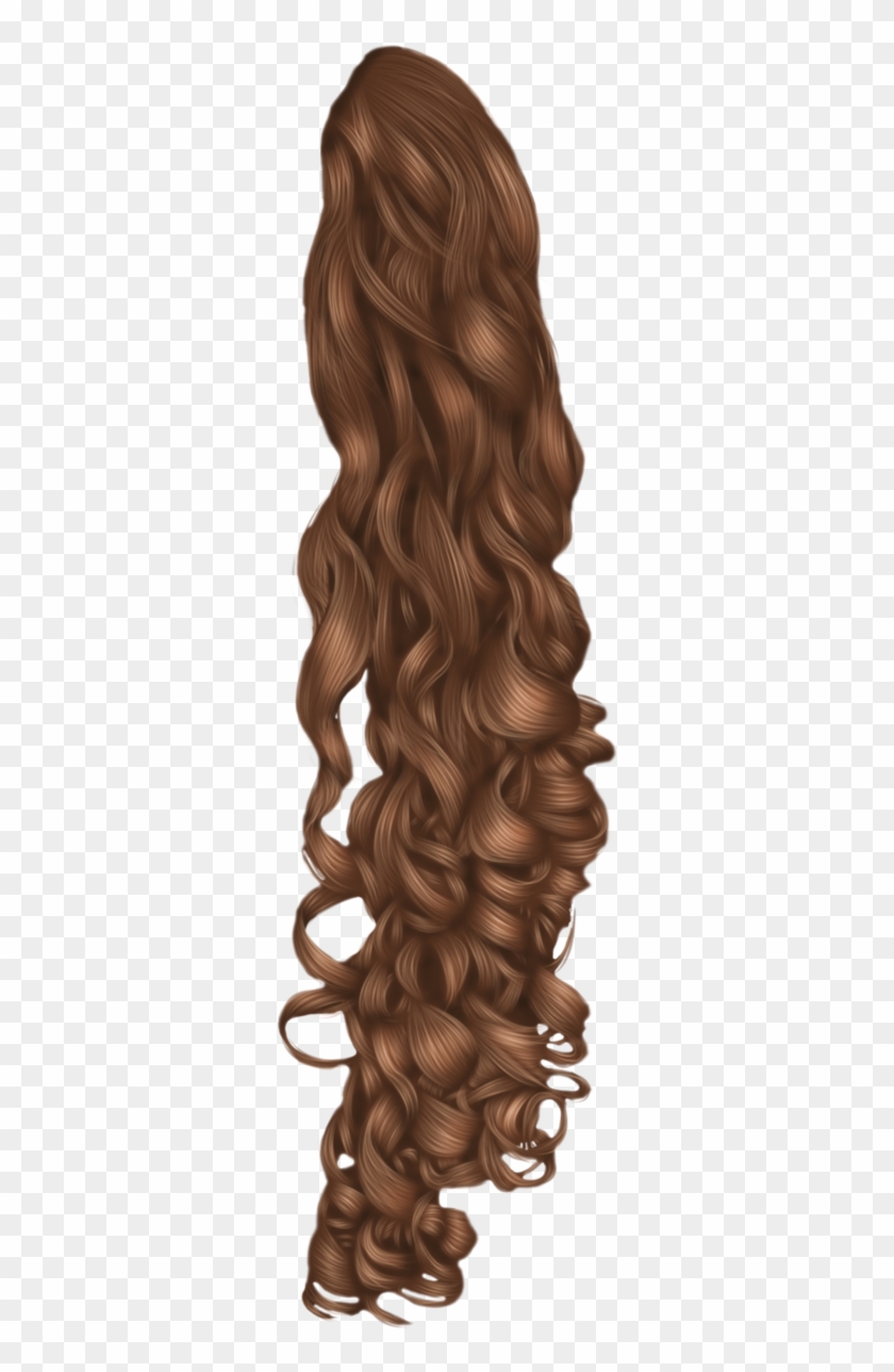Curly Pony Tail By Hellonlegs - Ponytail Png Clipart