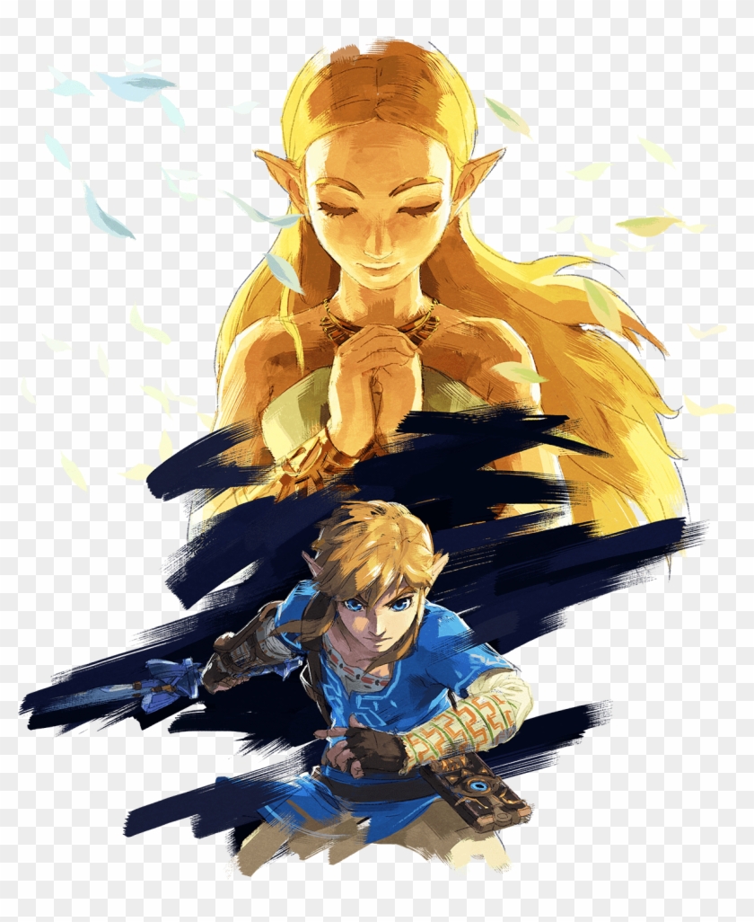Breath Of The Wild Review - Zelda Et Link Breath Of The Wild Clipart