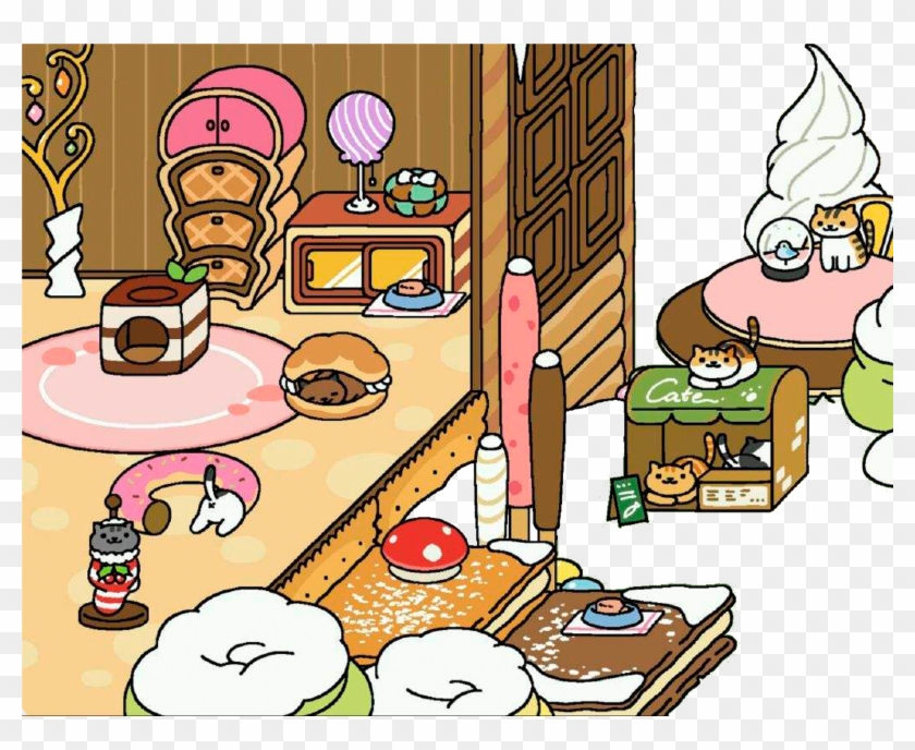 Neko Atsume Cartoon Drawing Clipart