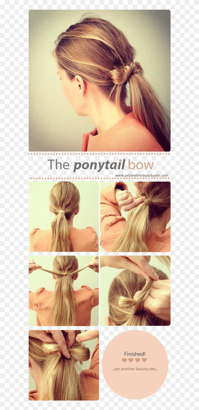 View In Gallery Hair Bow Ponytail - Ponytail Easy Cute Hairstyles Step By Step Clipart