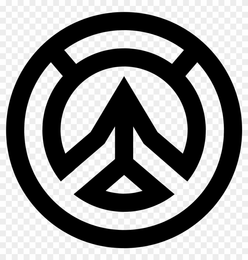 Overwatch Logo Png - Overwatch Logo Black Png Clipart #1574612