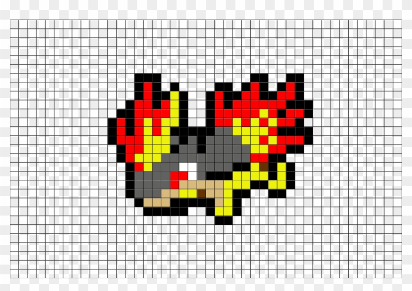 2 Download The Template - Pixel Art Pokemon Cyndaquil Clipart
