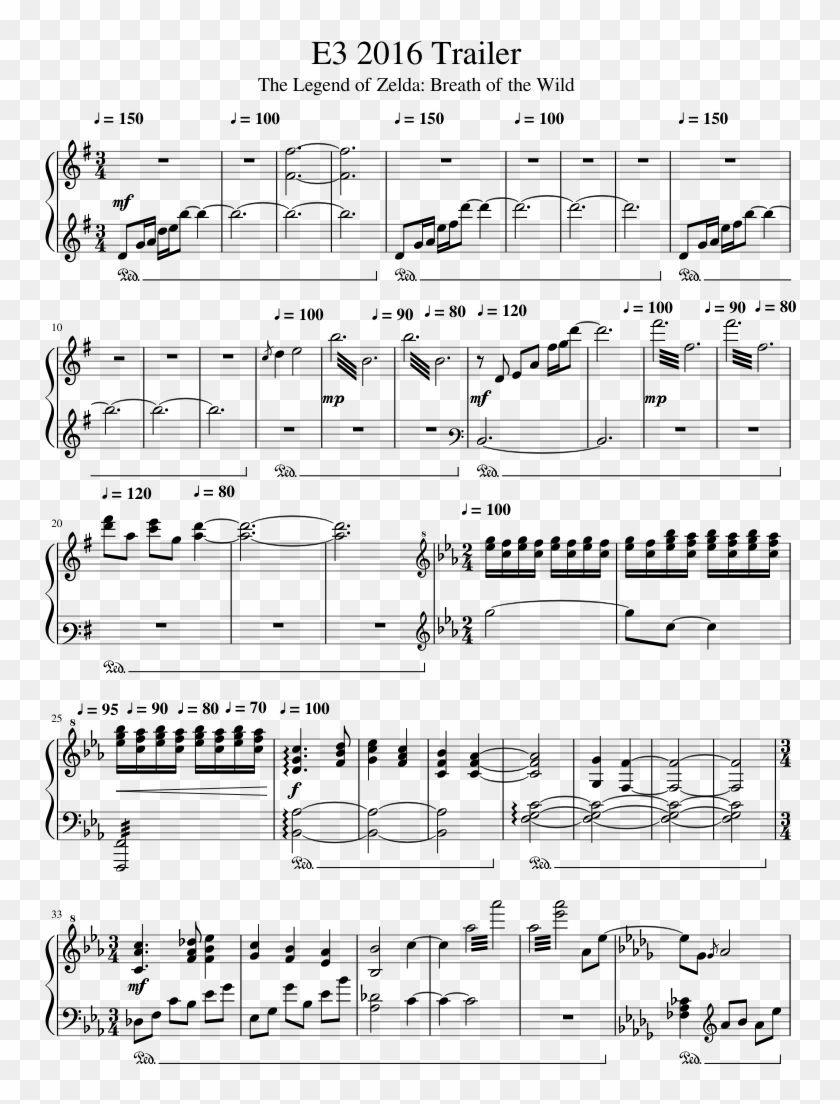 The Legend Of Zelda - Quanta Sete Nel Mio Cuore Spartito Clipart #1574621