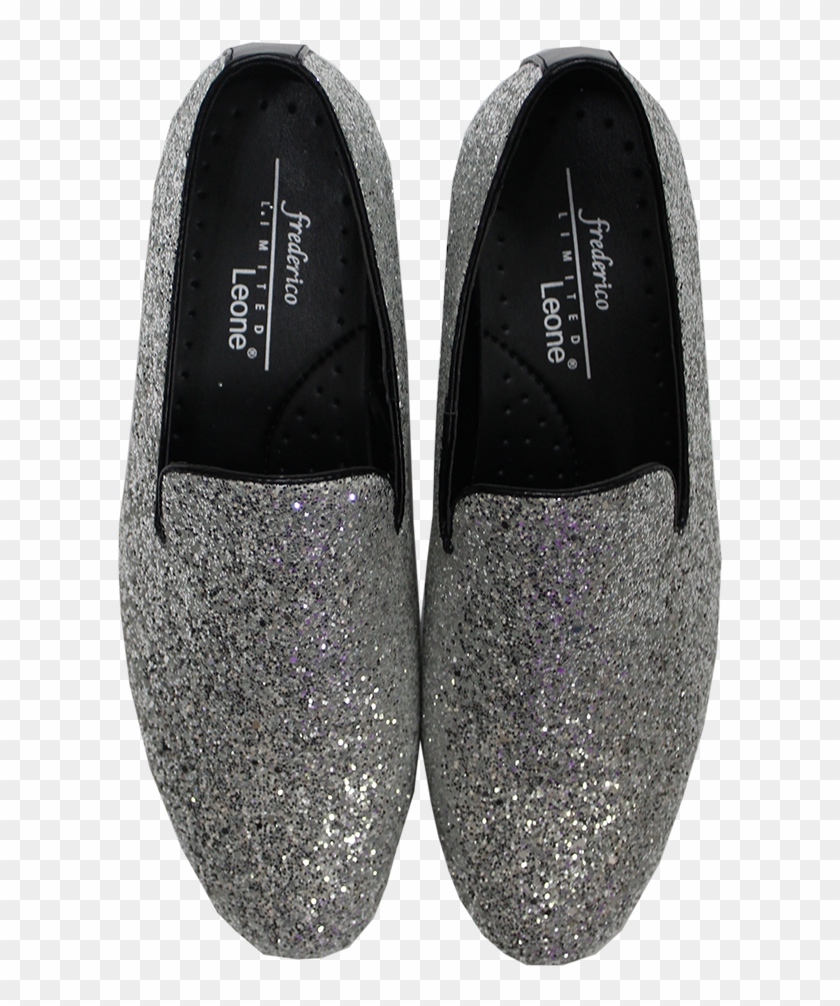 Picture Of Silver Sparkle Shoe - Slip-on Shoe Clipart #1574776