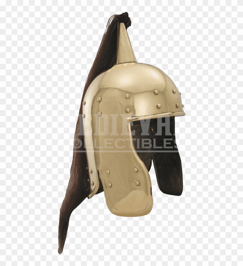 Medieval Helmet Ponytail Clipart